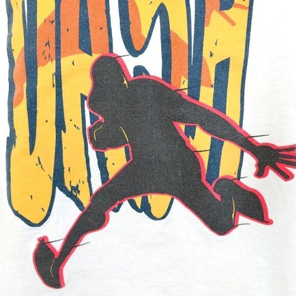 NFL Air It Out T Shirt Mens Size Large Vintage 90s 4 On 4 Flag Football Dash - Picture 3 of 8